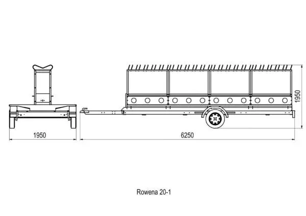 Przyczepa do przewozu rowerów - ROWENA 20, 1-oś, niehamowana - obrazek 3