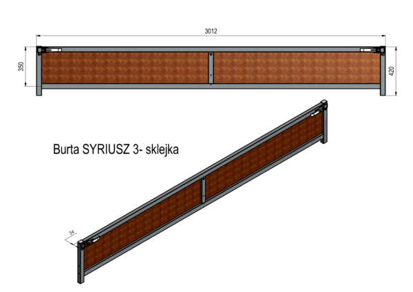 Burta SYRIUSZ 3 - sklejka - obrazek 2