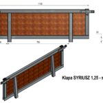 Klapa Syriusz 1,25m - sklejka - obrazek 2